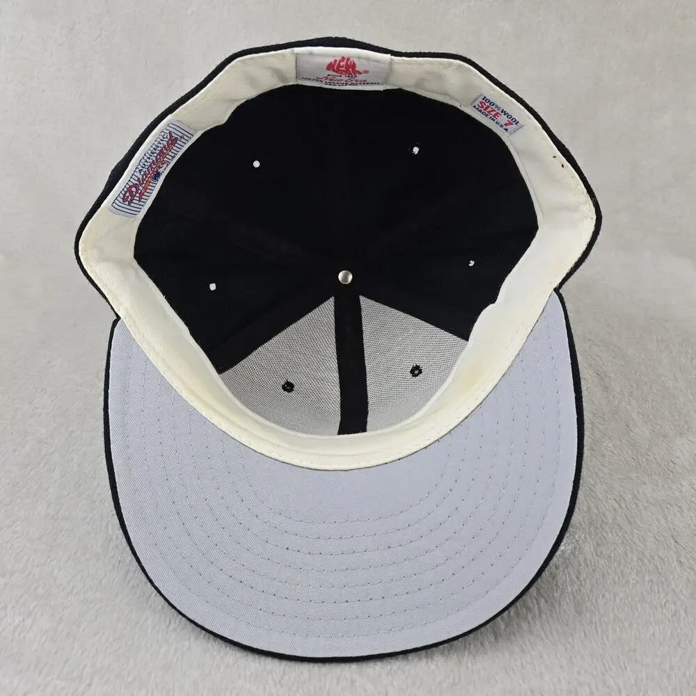 Vintage New Era Colorado Rockies Fitted Hat Sz 7 Wool Diamond Collection USA 90s